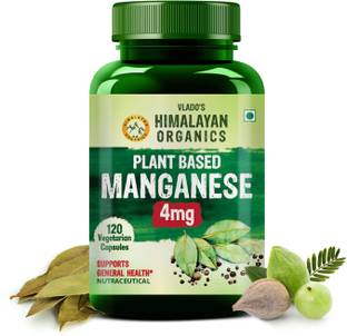Vlado's Himalayan Organics Plant Based Manganese 4mg Supplement