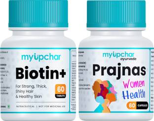 myupchar ayurveda Prajnas WH Better Cycle & Hormonal | Biotin+ For Healthy Hair & Skin 120 Tablets