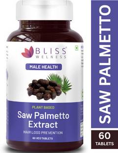 Bliss Welness Saw Palmetto Extract 800 MG | Hair Growth Prostate Health Support Urinary