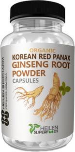 HEILEN BIOPHARM Korean Red Panax Ginseng Root Powder 180 Capsules X 500 mg, 90 grams
