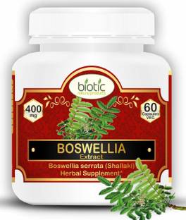 biotic Boswellia Serrata Capsules (Shallaki) Extract 400mg - 60 Capsules