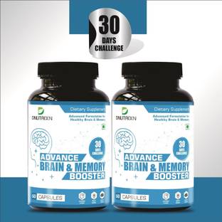 DNUTRIXN Advance Brain & Memory Booster with Advanced Formulation|Memory, Focus & Clarity