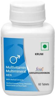 KRUM Multivitamin Multimineral Men Boost Men's Vitality Formula