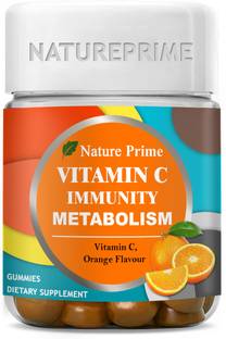 Nature Prime Vitamin C Gummies For Men & Women With Zinc & Vitamin B12 For Immunity & Skin