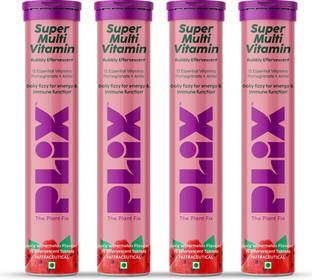 The Plant Fix Plix Multivitamin 15 Effervescent Tablets for Daily Nutrition Watermelon