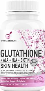 GOA NUTRITIONS Glutathione Tablets For Skin For Women To Support Skin Health. -60 Tablet