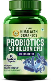 Vlado's Himalayan Organics Probiotics Supplement 50 billion CFU with Prebiotics 150mg - 60