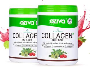 OZiva Vegan Collagen (Tangy Amla) with Biotin & Vit C for Brighter & Youthful Skin