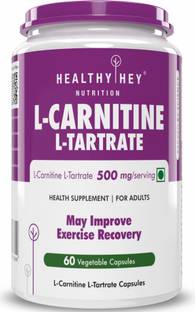 HealthyHey Nutrition L-Carnitine & L-Tartrate (LCLT) 500mg - 60 Vegetable Capsules