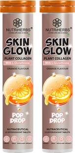 Nutriherbs Skin Glow L-Glutathione Effervescent Tablet with Vitamin C & E - Orange