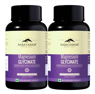 Rasayanam Magnesium Glycinate 2445 mg | High Absorption|Muscle, Nerve & Sleep Support