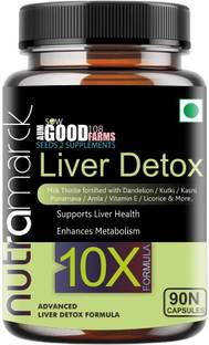NUTRAMARCK Liver Detox 10X Capsules | Advanced Liver Cleanse & Detox Formula