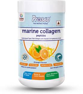 PRO360 Marine Collagen Peptides Powder for Healthy Skin, Hair, Nails, Bone and Joints
