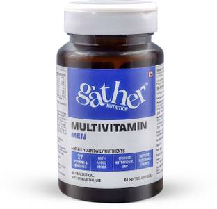 Gather Nutrition Multivitamin Men’s | Boost Immunity, Stamina & Support Health & Brain Function