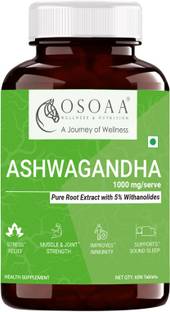 Osoaa Ashwagandha capsules 100% Root Extract helps Sleep, Stress, Cognition & Immunity
