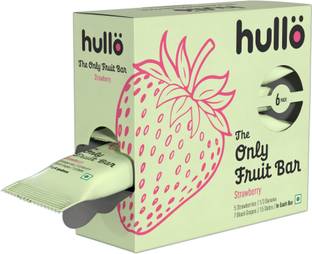 Hullo The Only Fruit Bar- Strawberry Healthy Snack Bar for Kids & Adults | Energy Bar