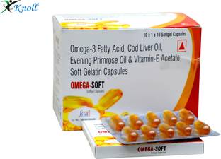 Knoll Omega Soft Contains Omega 3 Fatty Acid + Cod Liver Oil + Vitamin E