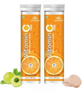 Amyleord Vitamin C Natural Amla Extract With Zinc For Immunity| Sugar Free | Effervescent