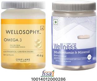 Oriflame Sweden Wellness Omega 3 + Wellness Multivitamin & Mineral Combo
