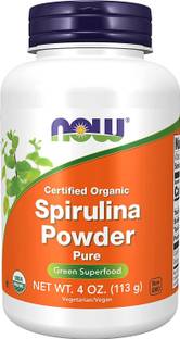 Now Foods Certified Organic, Spirulina Powder, Rich in Beta-Carotene (Vitamin A) and B-12