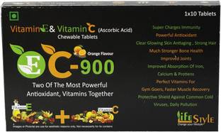 EC900 Vitamin E & Vitamin C Chewable Tablets With Orange Flavour