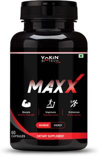 Vokin Biotech Maxx Testosterone Booster for Men Improves Stamina & Muscle Strength