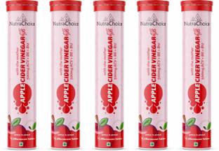 NutraChoice Apple Cider Vinegar for Weight Loss with Mother -75 Effervescent Tablets