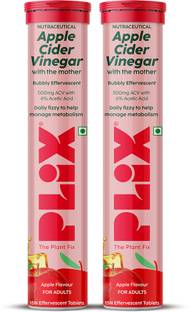 The Plant Fix Plix Apple Cider Vinegar Effervescent Tablet with mother,Vit B6 & B12 for weight loss