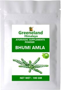 GREENELAND Natural BHUMI AMLA POWDER (Phyllanthus Niruri) 100 GM
