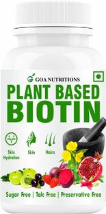 GOA NUTRITIONS Biotin For Hair Growth To Dandruff, Hair Fall Control For Men & Women-60