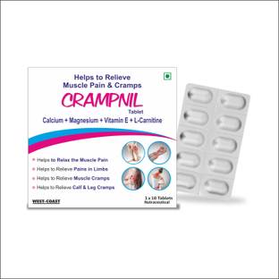 West Coast West-Coast Crampnil with Calcium, Magnesium, Vitamin E & Carnitine Tablet 1*10