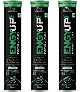 ENGYUP Power Vitality for Men, Strength & Stamina Booster, MixBerry Flavor