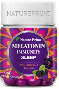 Nature Prime Melatonin 10mg Gummies - with TAGARA & L Tryptophan Sleep Aid Supplement