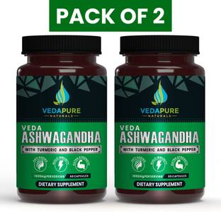 vedapure naturals Raw Ashwagandha (Withania Somnifera)-Anxiety & Stress Relief, Energy & Endurance