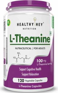 HealthyHey Nutrition HealyHey L-Theanine 100mg- Support Relaxation - 120 Vegetarian Capsules