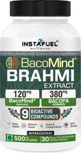 INSTAFUEL BacoMind® Brahmi Extract – Brain Health, Focus, Memory Booster & Mental Clarity