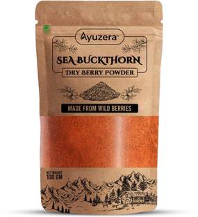 Ayuzera Seabuckthorn Dry Berry Powder | Vitamin C, Collagen | Himalayan Berry Powder