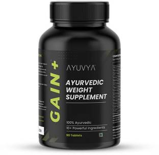 Ayuvya Gain+ Natural Weight Booster, Helps in Gaining Weight