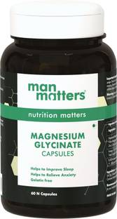 Man Matters Magnesium Glycinate Capsules | Helps Improve Sleep Quality & Muscle Functions