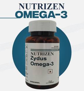NUTRIZEN ZYDUS OMEGA 3 FATTY ACID FISH OIL 1000 MG WITH DHA FOR BRAIN,HEART & EYE HEALTH
