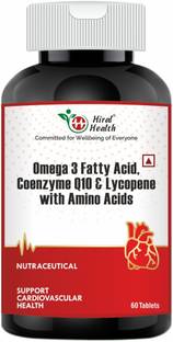 Hiral Health Omega 3 with CoQ10 For Bad Cholesterol, Heart & Cardiovascular