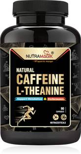 nutramagik Natural Caffeine Plus L-Theanine - Support Energy and Focus(Pack of 1)