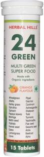 Herbal Hills 24 Green 15 Tablets Pack of 2 Multi Green Superfood