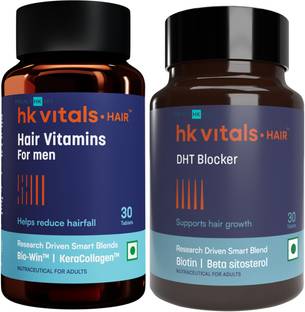 HEALTHKART HK Vitals Hair Multivitamin & DHT Blocker with Biotin, Helps Reduce Hair Fall