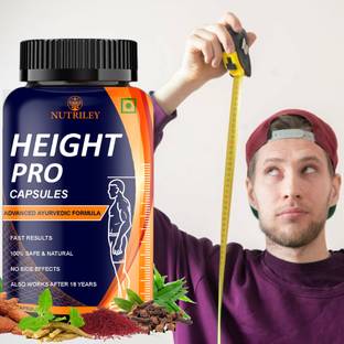 NUTRILEY Height growth capsule, height gainer supplement, height increase medicine