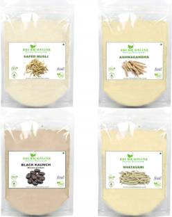 Shudh Online Ashwagandha, Safed White Musli, Kaunch Seed, Shatavari Powder, Testesterone Churna