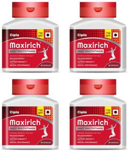 Cipla Maxirich Daily Multivitamin & Minerals Softgels Bottle