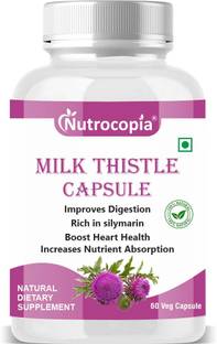 NUTROCOPIA Milk Thistle Supplement For Liver Detox, Protection, Enhance (60 Capsules)