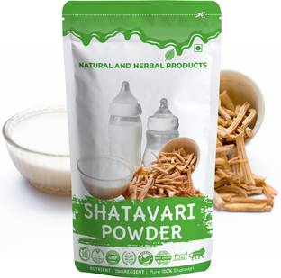 NATURAL AND HERBAL PRODUCTS Shatavari Powder For Breast Milk, Eating, Drink, Immunity Booster, Women Churan