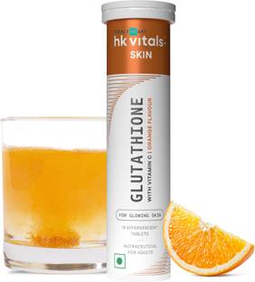 HEALTHKART hk vitals Glutathione Skin Glow Effervescent with Vitamin C & E, Orange